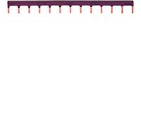 Barre pont. 1P 10mm² Ph 12M - CONNEXION HAGER KB963P