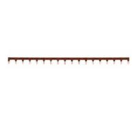 Hager Barre de pontage KB163PG 1P 63A languette 10 mm² marron 18 modules