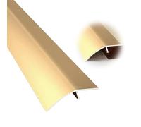 Barre de Porte en Aluminium Barre de Seuil Rattrapage de Niveau pour Seuil de Porte, Rampe, Carrelage Stratifié, Pont Entre 7 et 25mm(Titanium Gold,5.2x90cm)