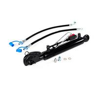 Barre de Poussée Hydraulique CAT2 + Crochet 250 mm Bloc de Verrouillage de Course avec tuyaux