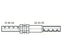Barre de prolongement ABUS pour cylindre double 30-40/45-55 - 50MXS12