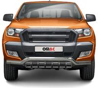 Barre de protection avant Barre de protection avant pour Ford Ranger 2016-2025 avec ABE Acier argenté
