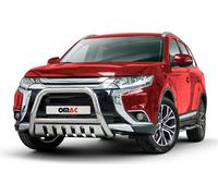 Barre de protection avant Barre de protection avant pour Mitsubishi Outlander 2015-2021 ABE Argent