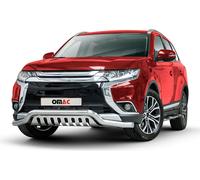 Barre de protection avant Barre de protection avant pour Mitsubishi Outlander 2015-2021 Argent ABE