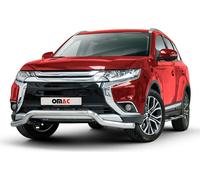 Barre de protection avant Protection pour Mitsubishi Outlander 2015-2021 ABE Argent