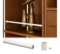 Barre de Protection Étagère Kit de Garde-corps pour Étagères à Monter Soi-même, Protection de Sécurité pour Étagères à La Maison, Barre de Sécurité Antidérapante pour Bord Avant(White,36in(91cm))