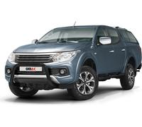 Barre de protection frontale pour Fiat Fullback 2015-2021 avec ABE Noir