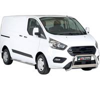 Barre de protection frontale pour Ford Transit Custom empattement court 2018-2021 Gris Ø 63 mm