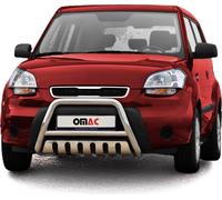 Barre de protection frontale pour Kia Soul 2008-2013 avec ABE Acier inoxydable Argent