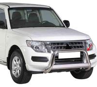 Barre de protection frontale pour Mitsubishi Pajero 2015-2021 ø63mm acier argenté
