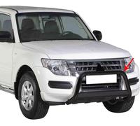 Barre de protection frontale pour Mitsubishi Pajero 2015-2021 ø63mm acier noir