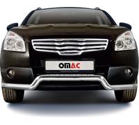 Barre de protection frontale pour Nissan Qashqai +2 2007-2010 Acier ABE Argent