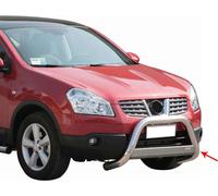 Barre de protection frontale pour Nissan Qashqai 2007-2010 ø63mm acier argenté