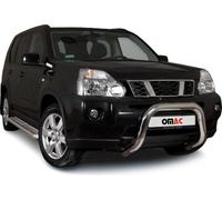Barre de protection frontale pour Nissan X-Trail 2010-2014 avec ABE acier argenté