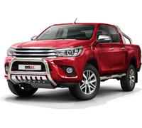 Barre de protection frontale pour Toyota Hilux 2015-2022 avec ABE Acier inoxydable Argent