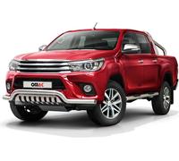 Barre de protection frontale pour Toyota Hilux 2015-2022 en acier inoxydable avec ABE Argent