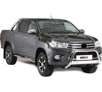 Barre de protection frontale pour Toyota Hilux 2016-2018 ø63mm acier argent Protection
