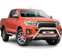 Barre de protection frontale pour Toyota Hilux 2018-2022 ABE Acier inoxydable Argent