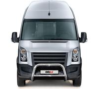 Barre de protection frontale pour VW Crafter 2006-2017 avec ABE acier argenté