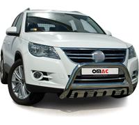 Barre de protection frontale pour VW Tiguan 2007-2016 avec ABE Acier inoxydable Argent