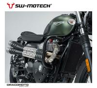 Barre de protection noire pour scrambler de rue/bobber Bonneville SW-MOTECH S...