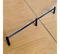 Barre de Protection pour Étagère Black Étagère Rail avec Vis, Rails de Renversement Métallique pour Étagères, Clôture de Protection de Galerie pour Cuisine/Étagères de Détail(100cm(39.4in))