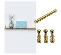 barre de protection pour étagère Ensemble de Barrière de Sécurité Métallique pour Étagère de Galerie, Barrière de Sécurité de Longueur Personnalisable, Barre de Décorative en Tiges(A,L-76cm/29.9in)