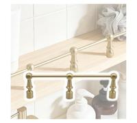 barre de protection pour étagère Ensemble de Barrière de Sécurité pour Étagères, Poteau Décoratif en Laiton pour La Façade, Butoir Anti-chute pour Étagères de Cuisine(Style A,20in/50.8cm)