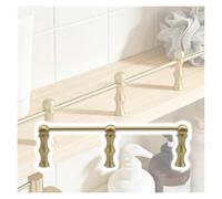 barre de protection pour étagère Ensemble de Barrière de Sécurité pour Étagères, Poteau Décoratif en Laiton pour La Façade, Butoir Anti-chute pour Étagères de Cuisine(Style C,18in/45.7cm)