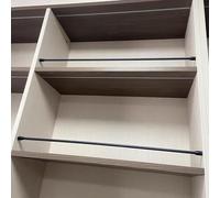 Barre de Protection pour étagère, Lot de 5, Grillage de sécurité pour Armoire, étagère à Chaussures, bibliothèque et entrée, 56 cm / 22 Pouces. Solution de Rangement Polyvalente, Durable et