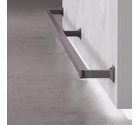 Barre de protection pour pieds de bar avec matériel de fixation, repose-pieds robuste et antidérapant - Sécurité et soutien optimaux pour bars, comptoirs et escaliers | Conception antidérapa