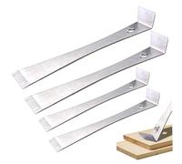 Barre de proues plate de 4pcs, 7 ＆ 10 barre plate en acier inoxydable, tireur garniture multifonctionnelle portable pour pull, pry, gratter