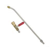 Barre de pulvérisation pour climatiseur avec valve de débit et port de connexion rapide 1/4 haute pression 3500 PSI en laiton et acier inoxydable Outil de nettoyage pour bobine AC voiture utilisation