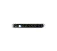 Barre de rack 19 1.5u, 6x schuko, interrupteur I-CASE STRIP-16SH