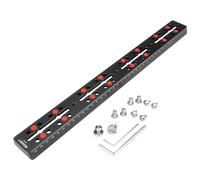 Barre de rail en métal de 400 mm avec vis M6 6,35 mm 3/8" pour selles à queue d'aronde de style Vixen, adaptateur de montage, trépied équatorial, astrophotographie