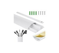 Barre de recouvrement en aluminium pour câble, 62 x 20 MC-814 W
