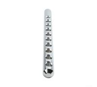 Barre de réglage de plaque de poids 48 cm pour salle de sport à domicile | Taille de 36 cm, 15 positions de trous, revêtement résistant à la rouille, idéal pour les poids de milieu de gamme