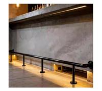 Barre de repose-pieds de bar avec fixation sous comptoir et matériel de montage - Barre de repose-pieds robuste pour usage commercial - Kit de barre de repose-pieds de bar robuste noir - Mon