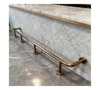 Barre de repose-pieds de bar avec matériel de fixation, barre de support robuste en acier inoxydable pour îlots de cuisine et de restaurant - Repose-jambes durable, installation facile, idéa