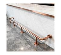 Barre de repose-pieds de bar avec matériel de fixation, barre de support robuste en acier inoxydable de qualité commerciale - Supports de support robustes pour bars, îlots de cuisine et tube