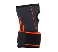 Barre de repose-poignet réglable Manchon de poignet Protection avec boucle pour le pouce Premium Léger Robuste Durable pour l'haltérophilie Tirez vers le haut Noir Orange Taille unique