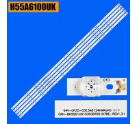 Barre de rétroéclairage LED pour Hisense, 55H6E 55H7608 H55A6100 H55A6120 H55A6100UK H55A6200UK H55A6200 HD550S1-U51 AGS45583 LM41-00604A ""Nipseyteko®
