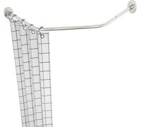 Barre de rideau de douche Barre de douche en acier inoxydable imperméable à l'eau Barre d'angle extensible Support d'angle Barres d'angle Salle de bains
