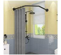 Barre de Rideau de Douche incurvée pour Baignoire d'angle, réglable en Acier Inoxydable 304, en Forme de Diamant, à Tension Continue, sans perçage, antirouille, pour Salle de Bain (Dimension