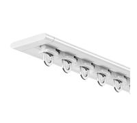 Barre de Rideau de Douche, Tringle Traction Cachée le Salon, Rail Rideau Plafond Pour Salle à Manger Placard et Balcon Douches(Champagne Gold,120cm/3.9ft)