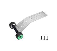Barre de roulement à roulettes en acier inoxydable pour Traxxas 1:16 Mini Maxx/Mini Slash/XRT VXL 3S Monster Truck Upgrades - Vert