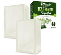 Barre de savon à l'huile d'arbre à thé pour le visage et le corps, 113,4 g - Remèdes naturels antifongiques et antiseptiques - Soin de la peau infusé à l'huile essentielle pure, savon anti-fongique
