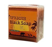Barre de savon africaine noire - Barre de nettoyage - Pièce de savon bio brute faite à la main - Émolliente et nettoyante en profondeur - Pour les types de peau Holdes