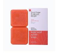 Barre de savon au curcuma pour le corps et le visage,Peau propre et lisse,Savon acide pour l’acné, Taches brunes,Savon naturel nettoyant fait à la main,2 barres (Kojic acid)