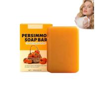 Barre de savon au kaki pour les odeurs corporelles,Bar/re anti-odeurs pour personnes âgées,Savons polyvalents,Ba/rre de savon désodorisante le contrôle des odeurs corporelles,Extrait de kaki (1 PCS)
